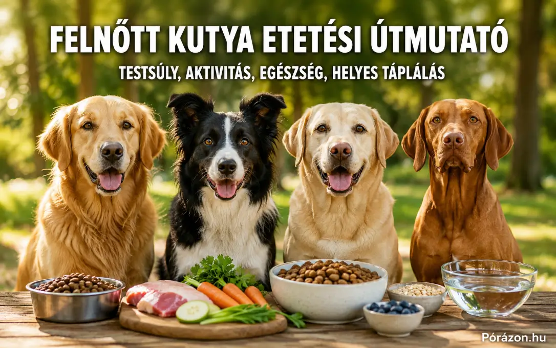 Felnőtt kutya etetése