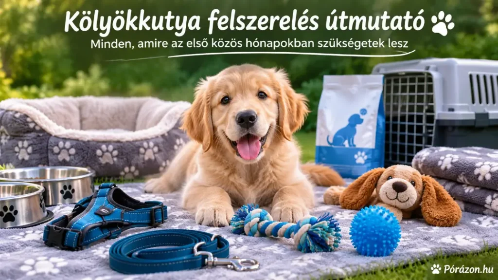 Milyen felszerelések szükségesek egy kölyökkutyának?