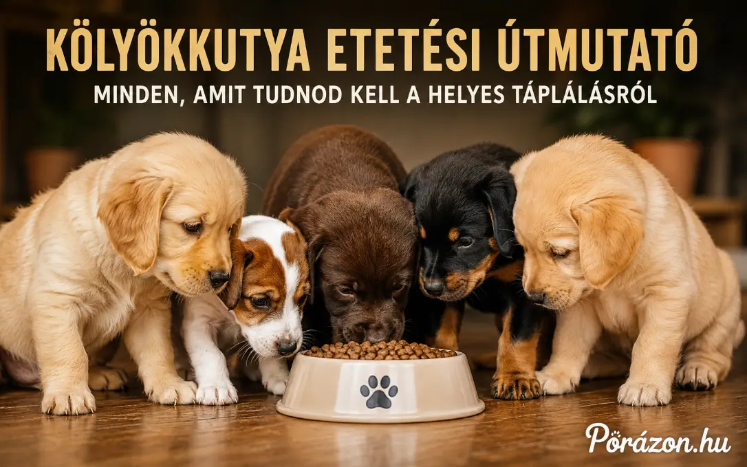 Kölyökkutya etetése