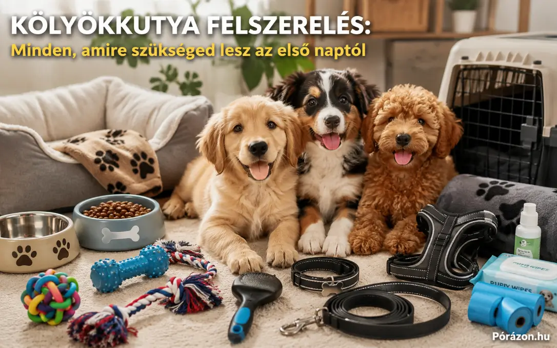 Mire lesz szüksége a kölyökkutyának az első napon?