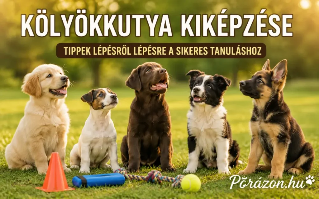 Kölyökkutya kiképzése lépésről lépésre