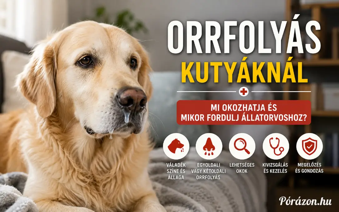 Orrfolyás kutyáknál