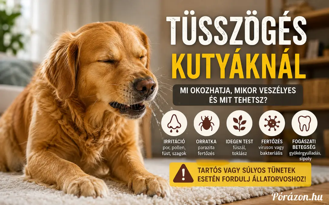 Tüsszögés kutyáknál