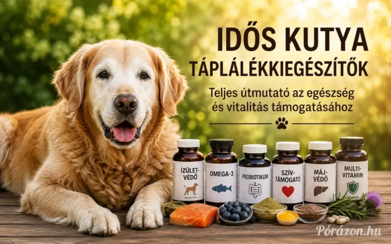 Idős kutya táplálékkiegészítői