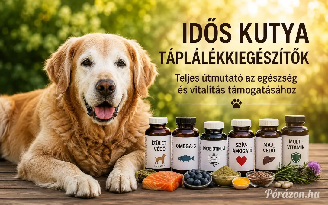 Idős kutya táplálékkiegészítői
