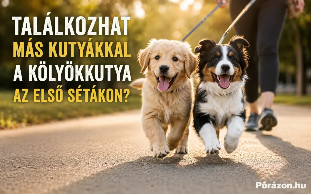 Kölyökkutya első sétája: mire figyelj oda?