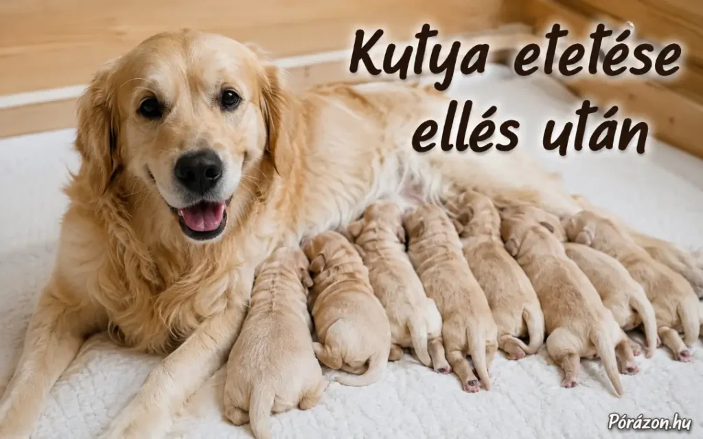 Kutyaetetés ellés után