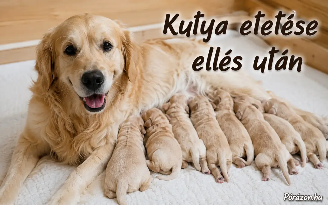 Kutyaetetés ellés után