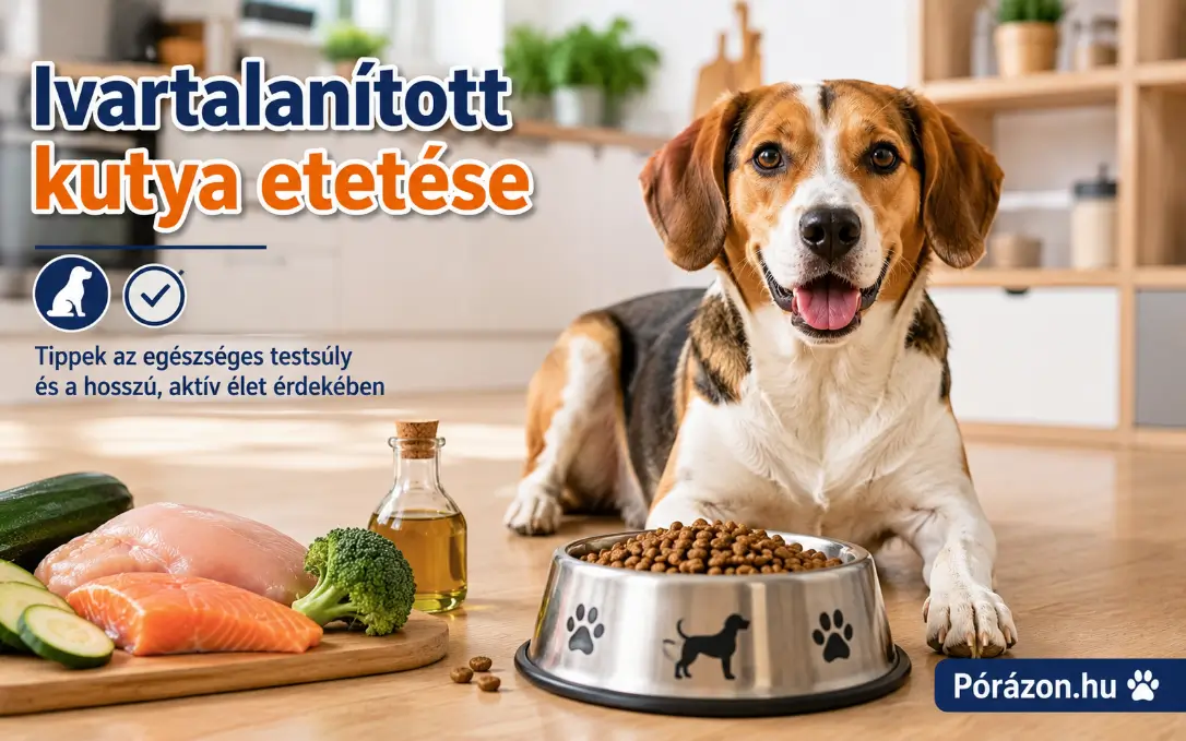 Ivartalanított kutya etetése