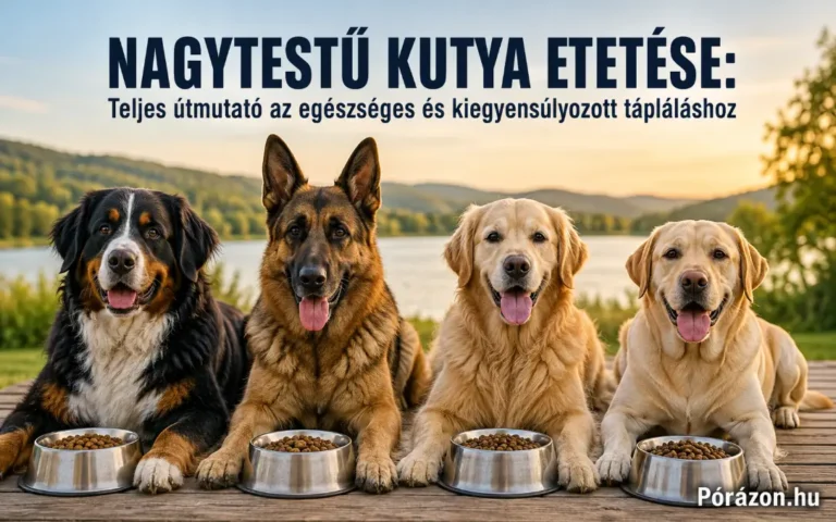 Nagytestű kutya etetése