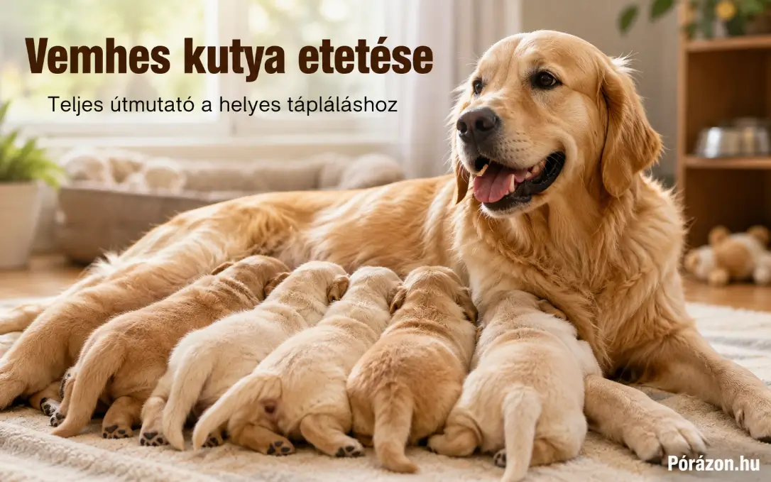 Vemhes kutya etetése