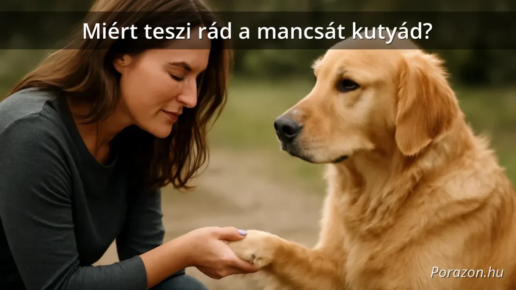 Miért teszi rád a mancsát kutyád?