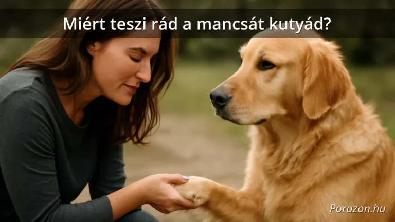 Miért teszi rád a mancsát kutyád?