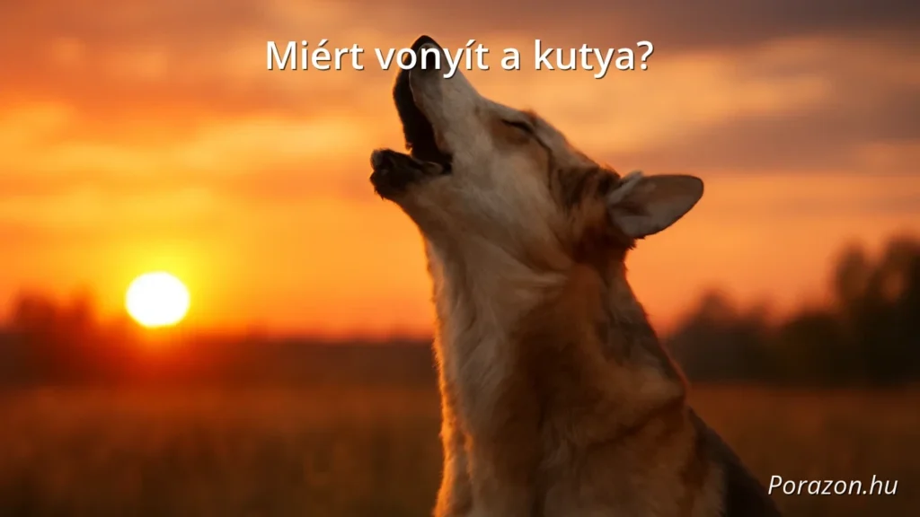 Kutyavonyítás naplementében, érzelmekkel teli kifejezés