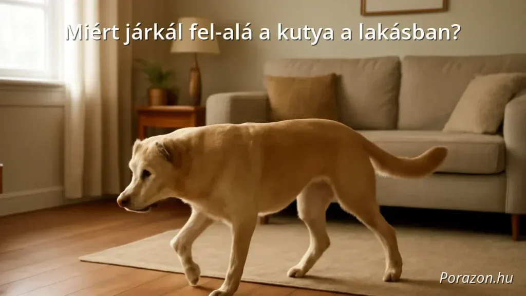 Kutya járkál a lakásban, nyugtalanul