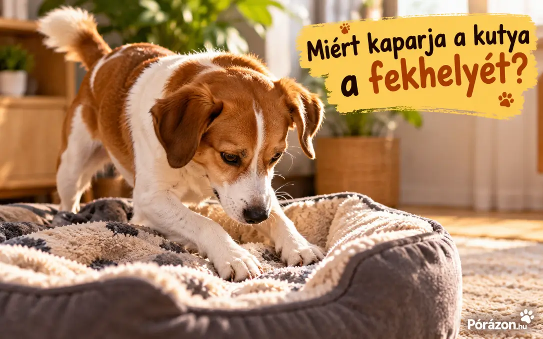 Miért kaparja a kutya a fekhelyét lefekvés előtt?
